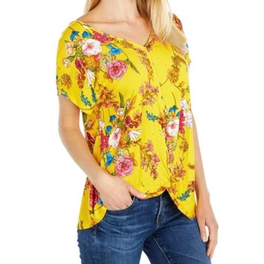 Bobeau Cascading Floral Yellow in Large NEW
